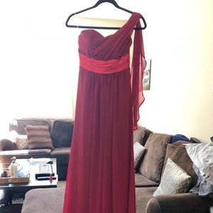 XS Red bridesmaid dress